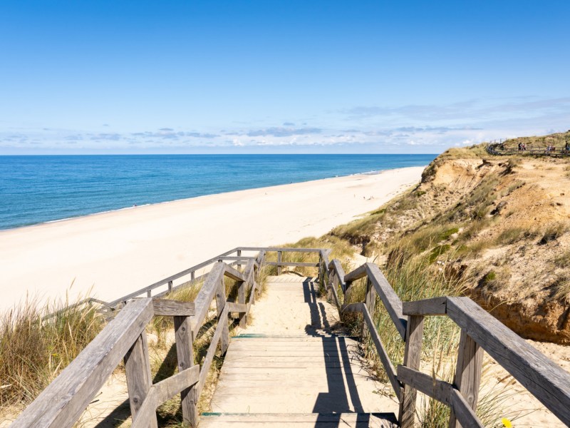 Weg zum Strand auf Sylt Rotes Kliff