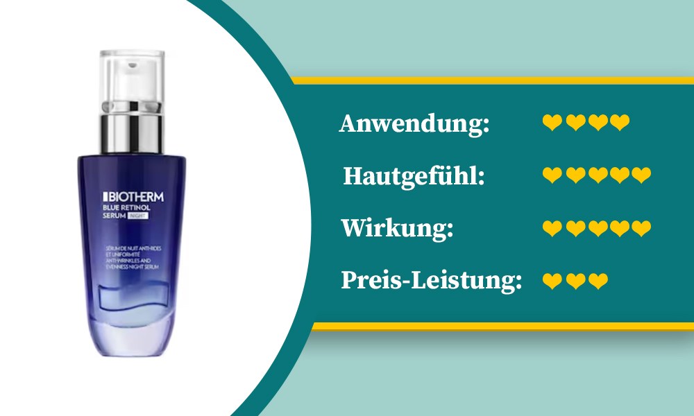 Das Retinol-Serum von Biotherm f&uuml;r die Nacht schneidet gut ab.