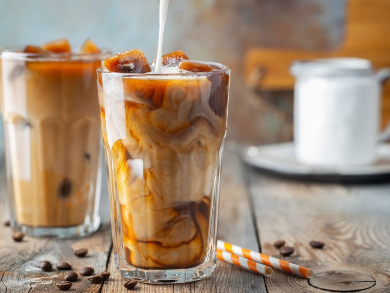Eiskaffee Rezepte: Zwei Gl&auml;ser Eiskaffee