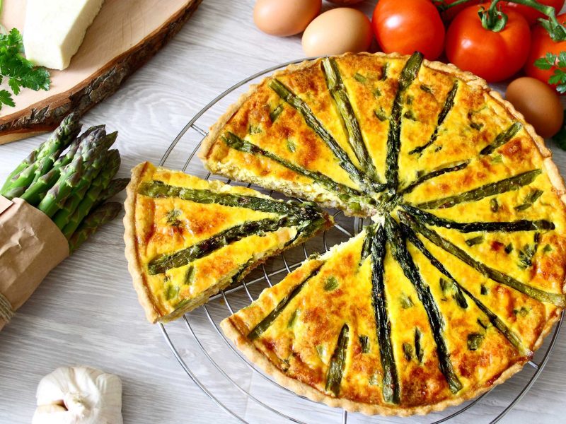 K&ouml;stliche Spargel-Quiche