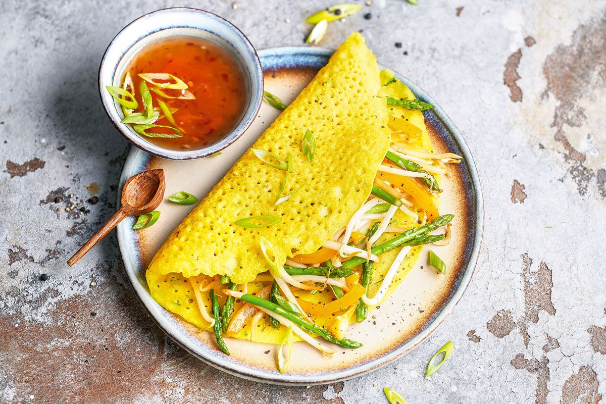 Vietnamesisch kochen: Rezept f&uuml;r vietnamesische Pfannkuchen