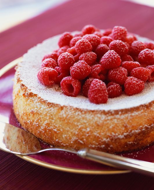 Rührkuchen mit Himbeeren Rührkuchen mit Himbeeren