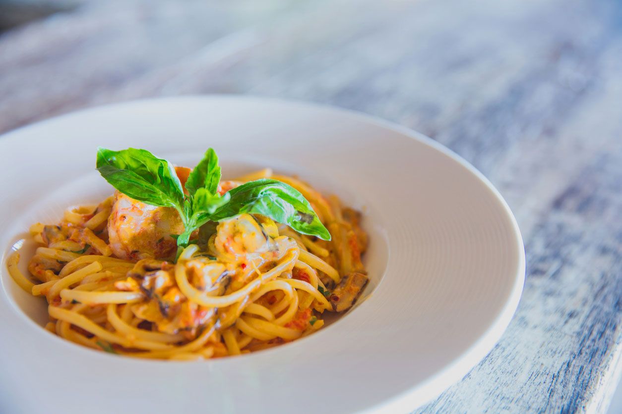 Linguine mit Shrimps Linguine mit Shrimps