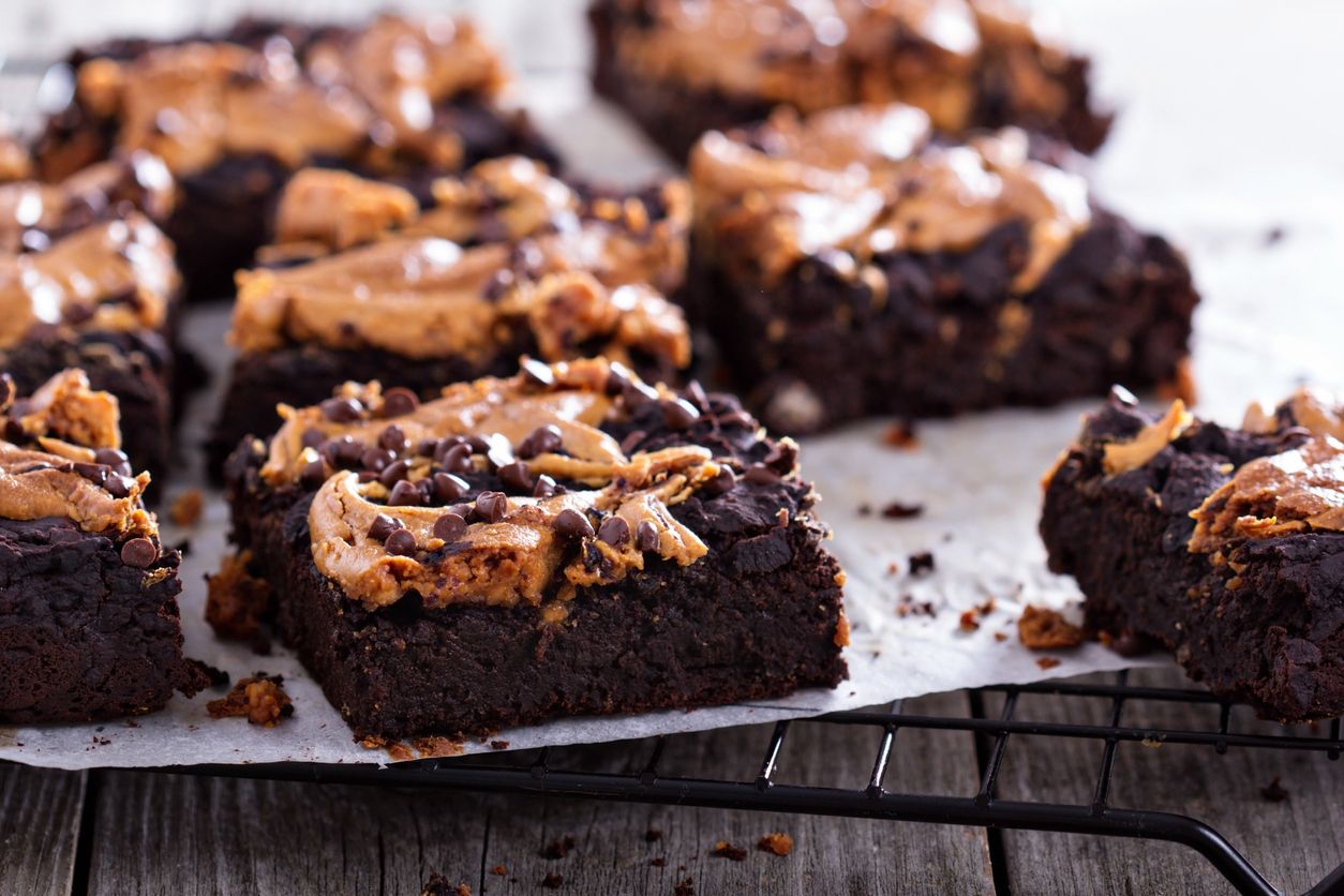 Erdnussbutter Brownies Erdnussbutter Brownies