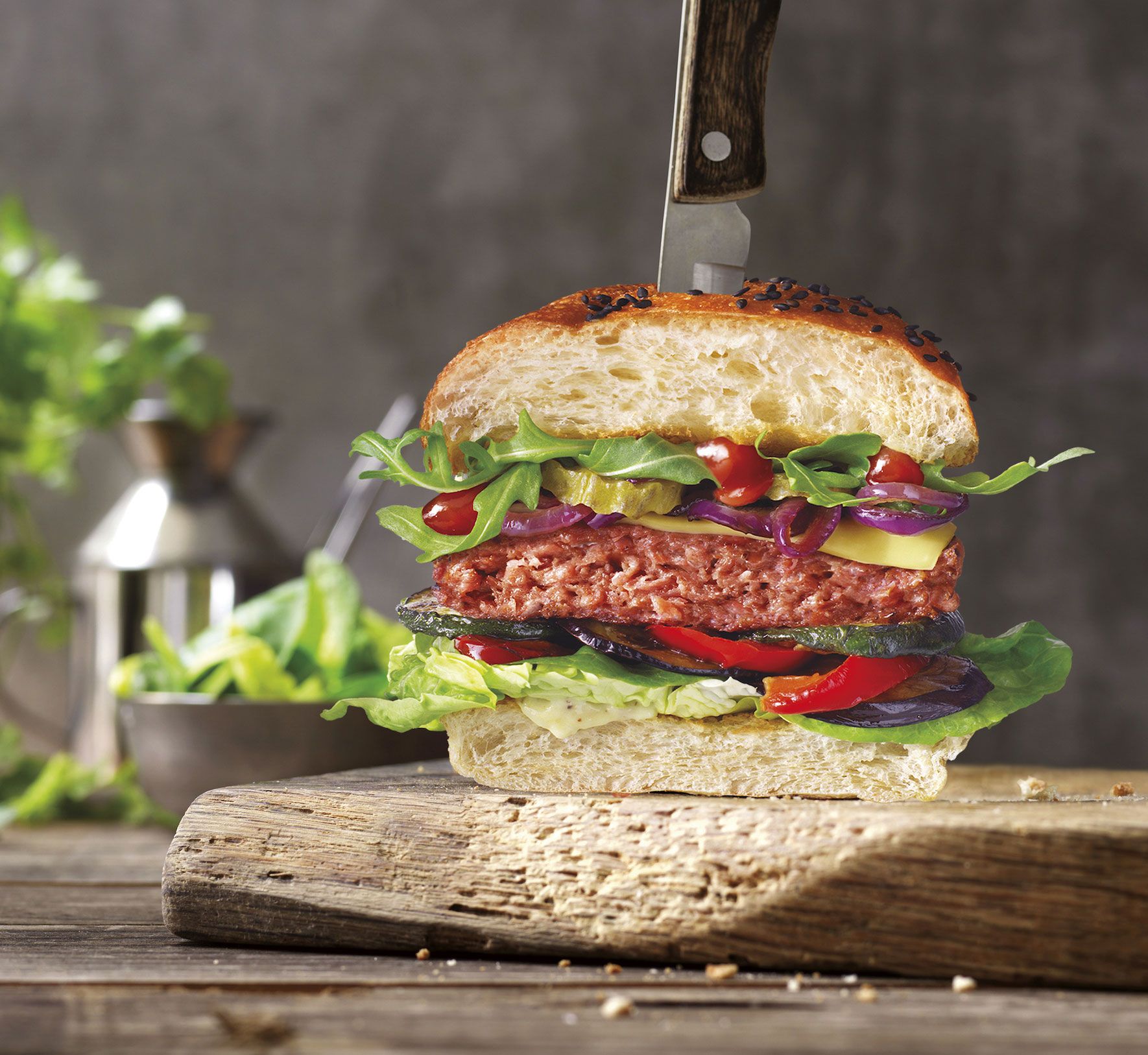 Veggie-Patty f&uuml;r Low-Carb-Burger