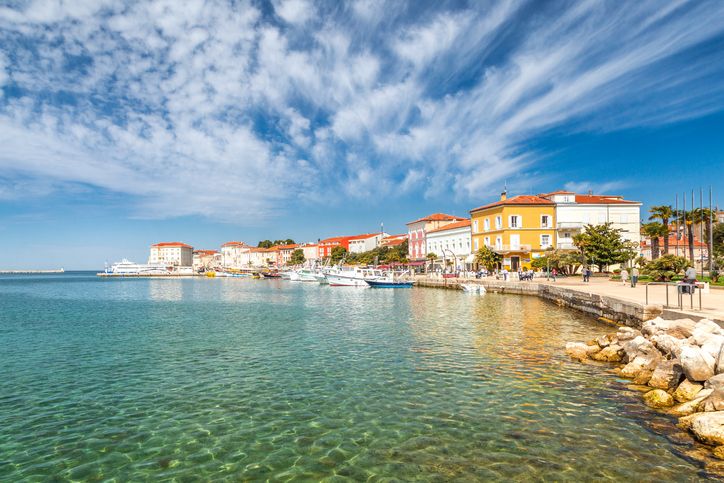 Der Hafen von Porec. Der Hafen von Porec.