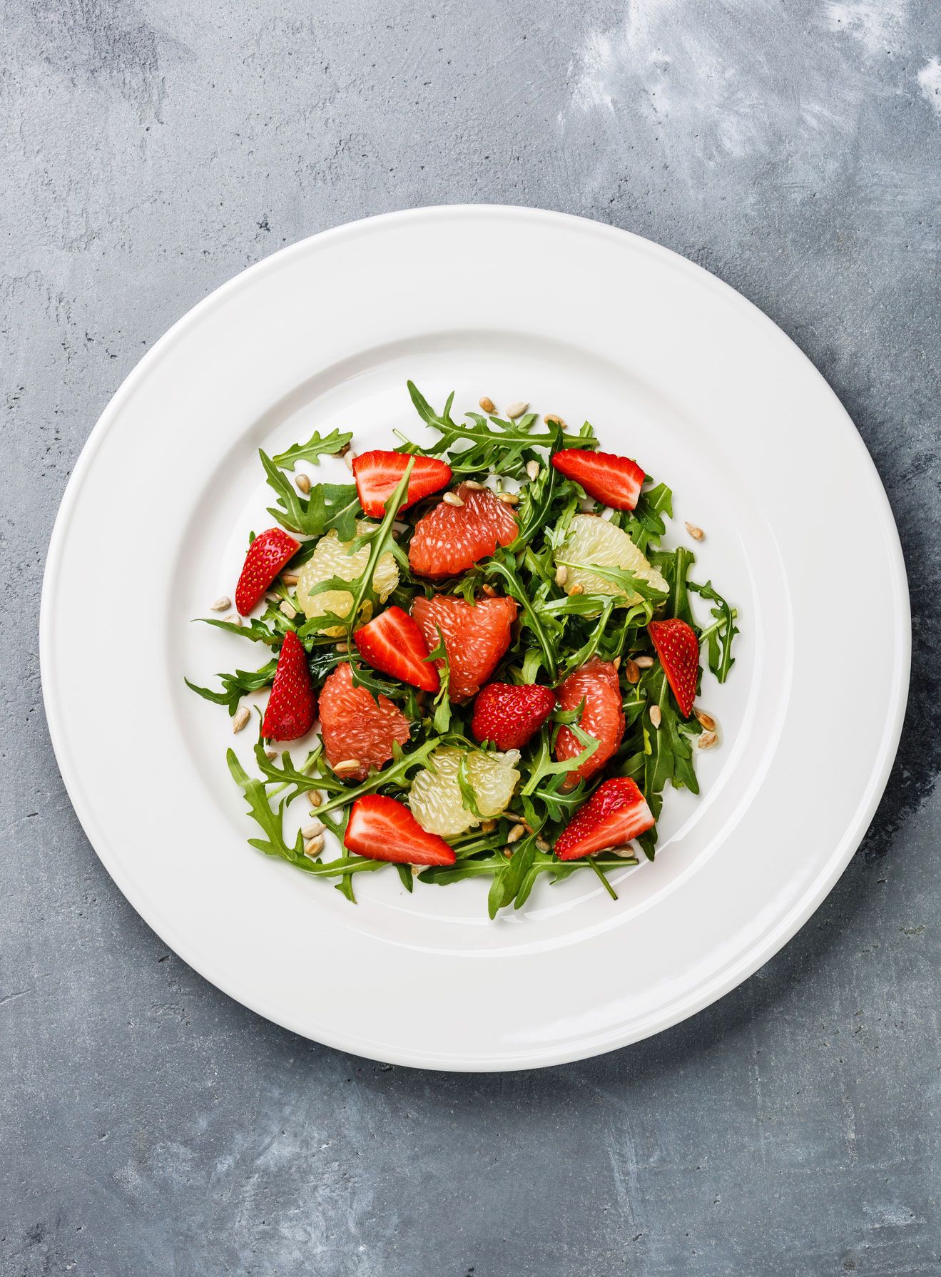 Rucola-Obstsalat