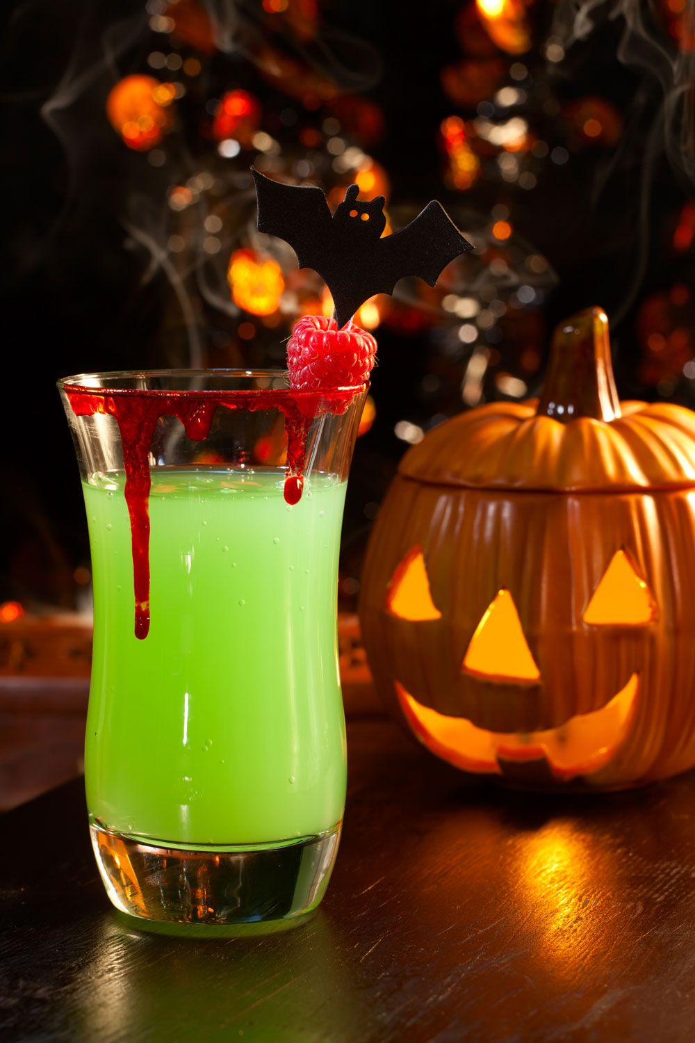 Halloween-Bowle: Grüner Hexentrunk Halloween-Bowle: Grüner Hexentrunk