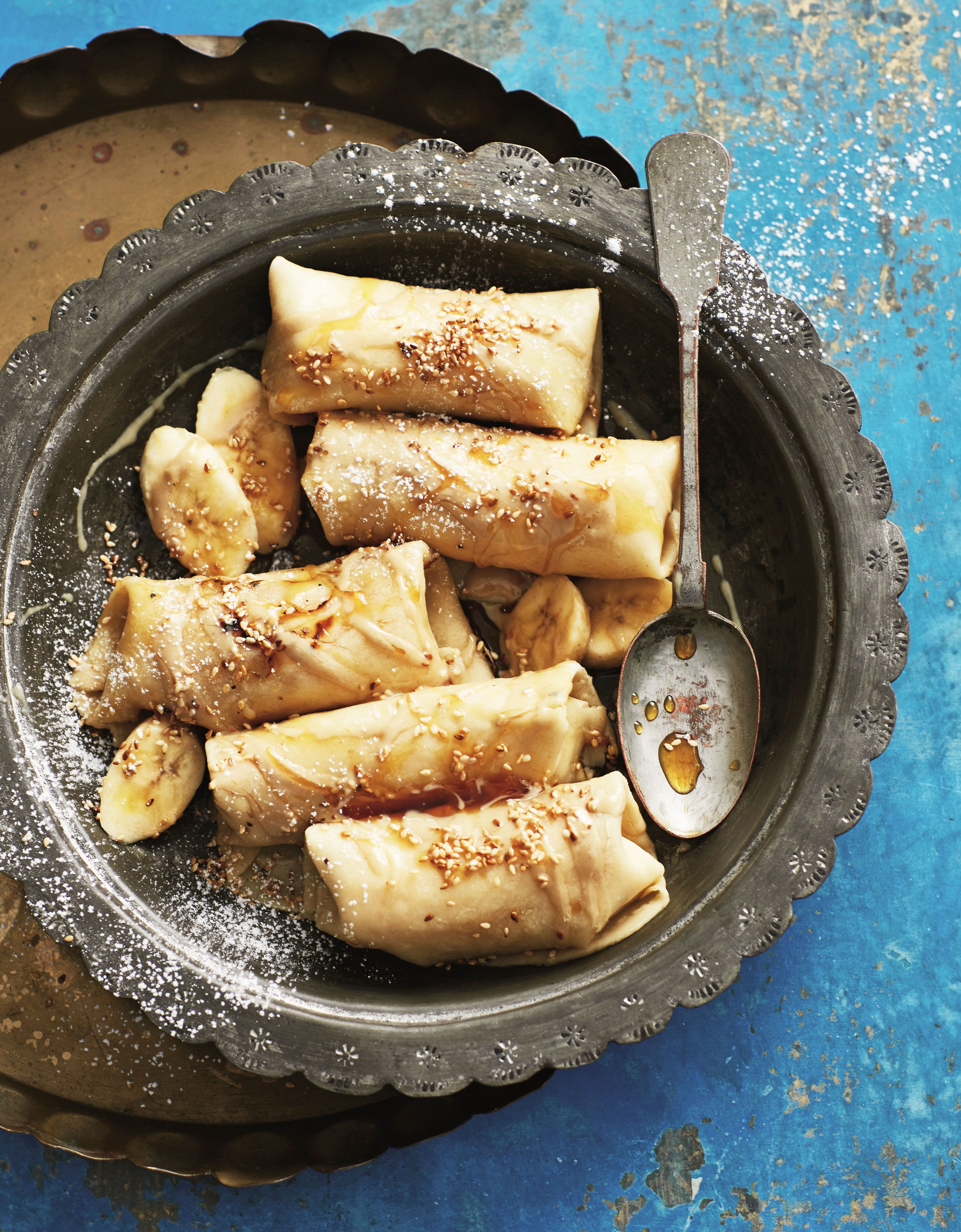 Rezept für orientalische Süßigkeiten mit Banane Rezept für orientalische Süßigkeiten mit Banane