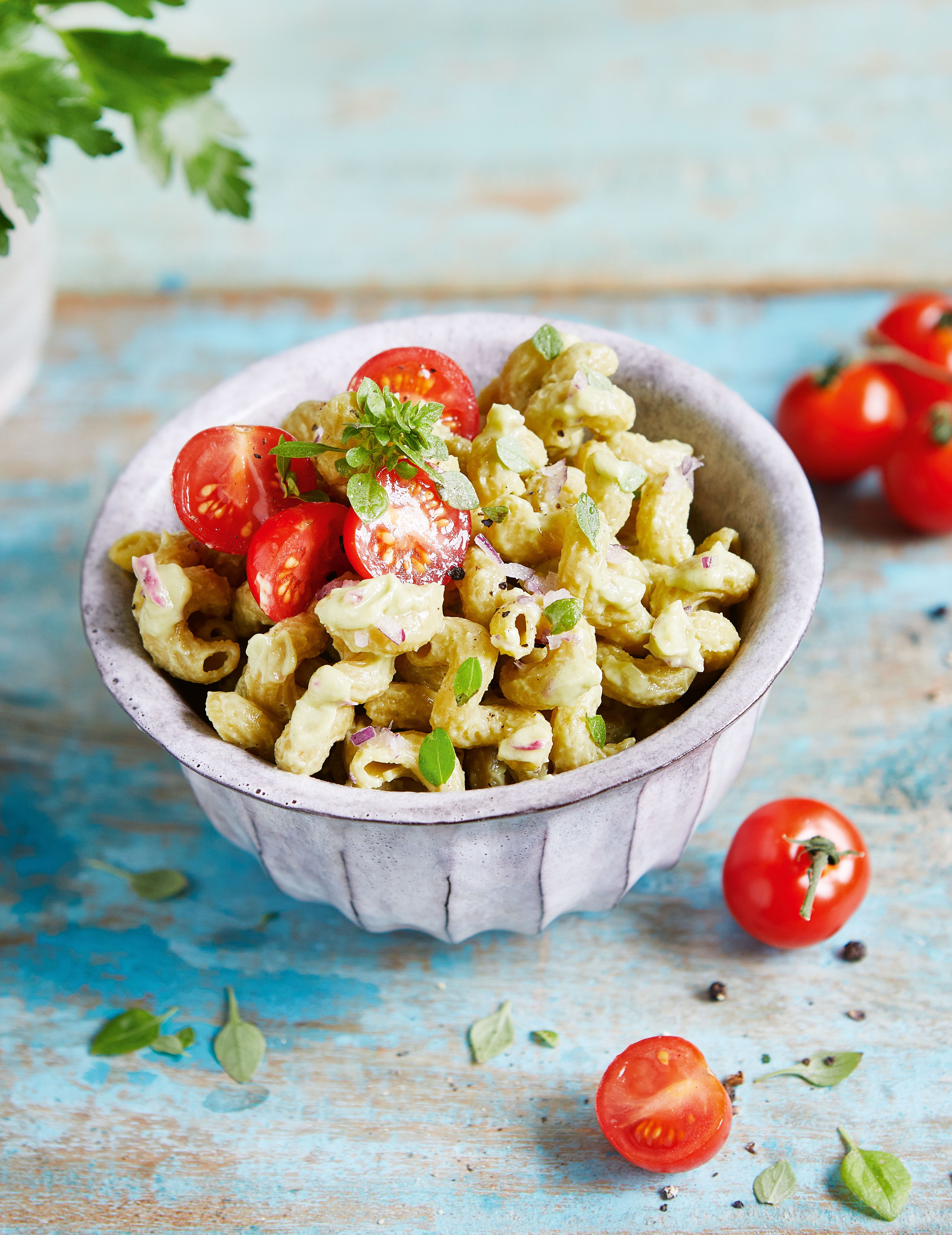 Rezept f&uuml;r Low-Carb-Pasta: Pasta &agrave; la Avocado-Creme