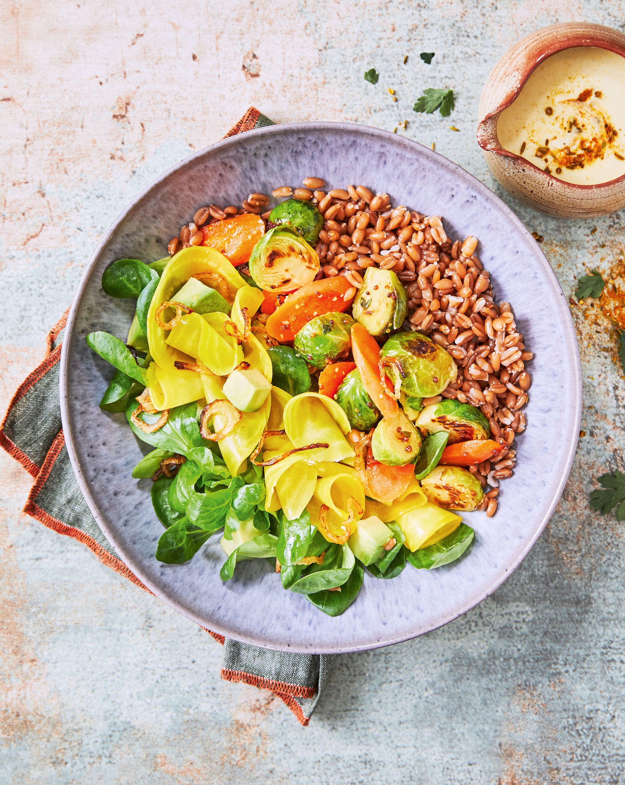 Rezept f&uuml;r eine Winter Bowl mit Rosenkohl