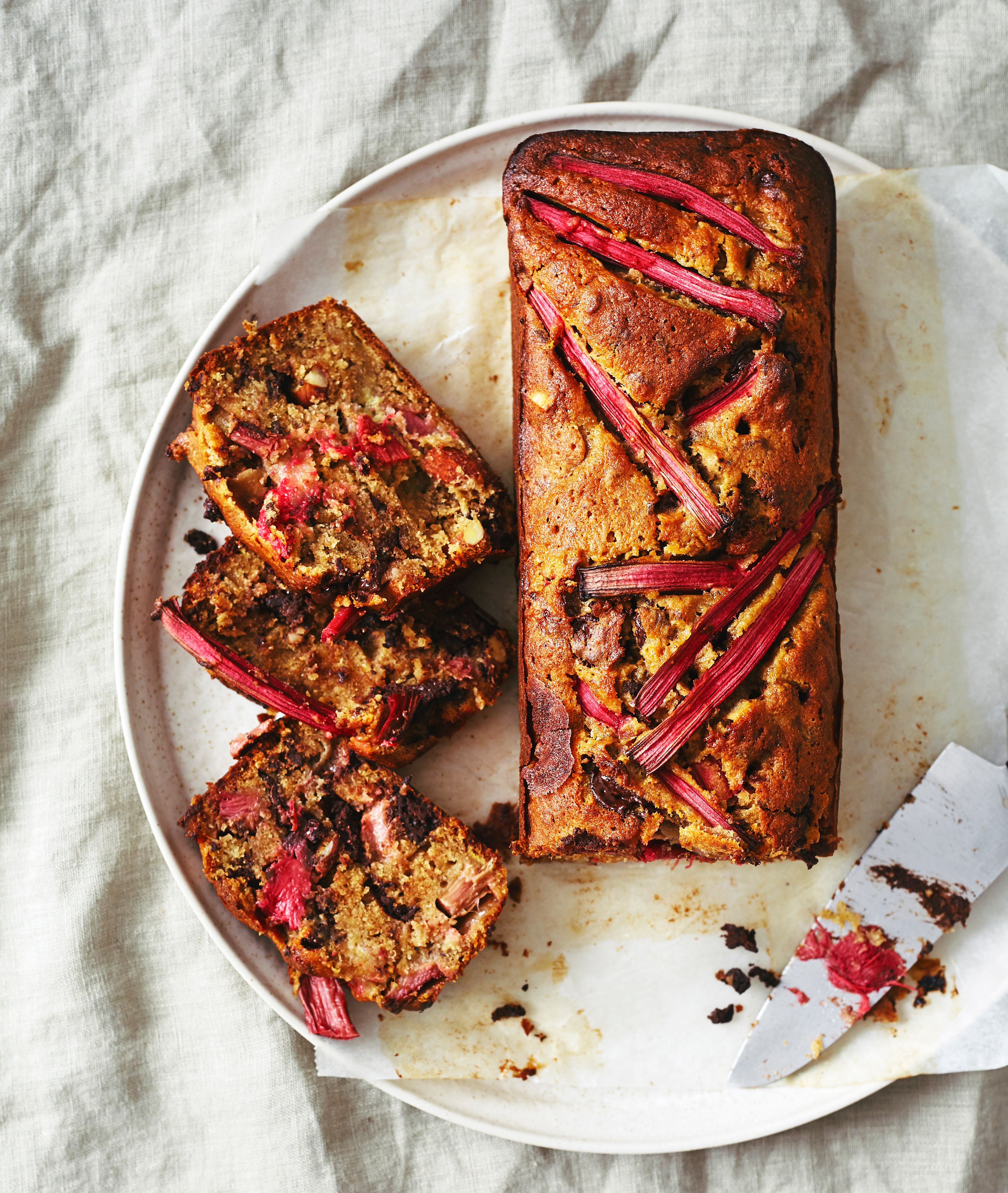 Rezept für Rhabarber-Bananenbrot Rezept für Rhabarber-Bananenbrot