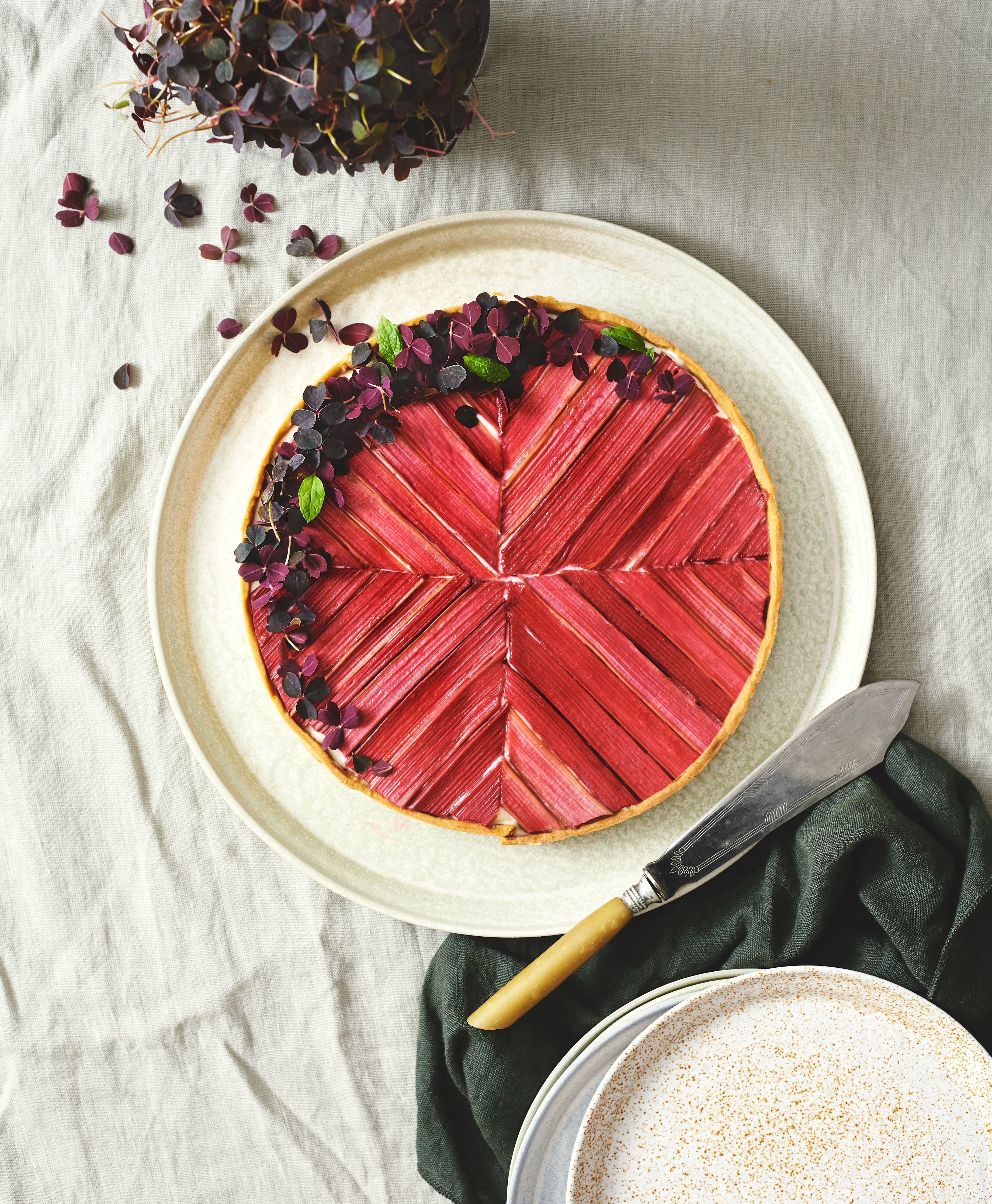 Rezept für Rhabarberkuchen Rezept für Rhabarberkuchen
