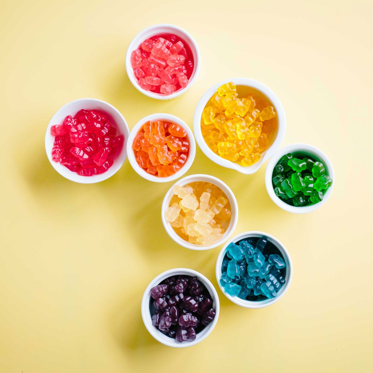 Rezept für bunte Gummibären Rezept für bunte Gummibären