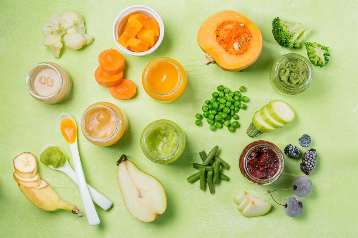 Gesundes Obst und Gem&uuml;se f&uuml;r Babys