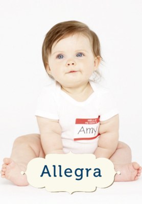 Die schönsten Babynamen aus aller Welt: Allegra