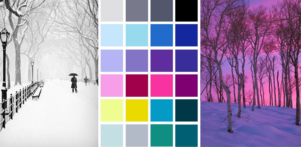 Wintertyp Farbpalette Wintertyp Farbpalette