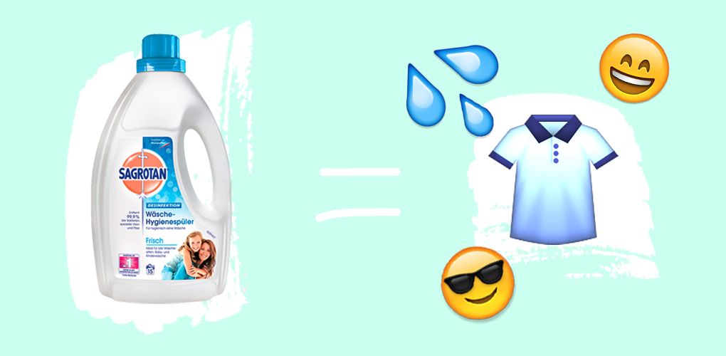 Tipps gegen Schweißgeruch: Kleidung mit Hygienespüler waschen Tipps gegen Schweißgeruch: Kleidung mit Hygienespüler waschen