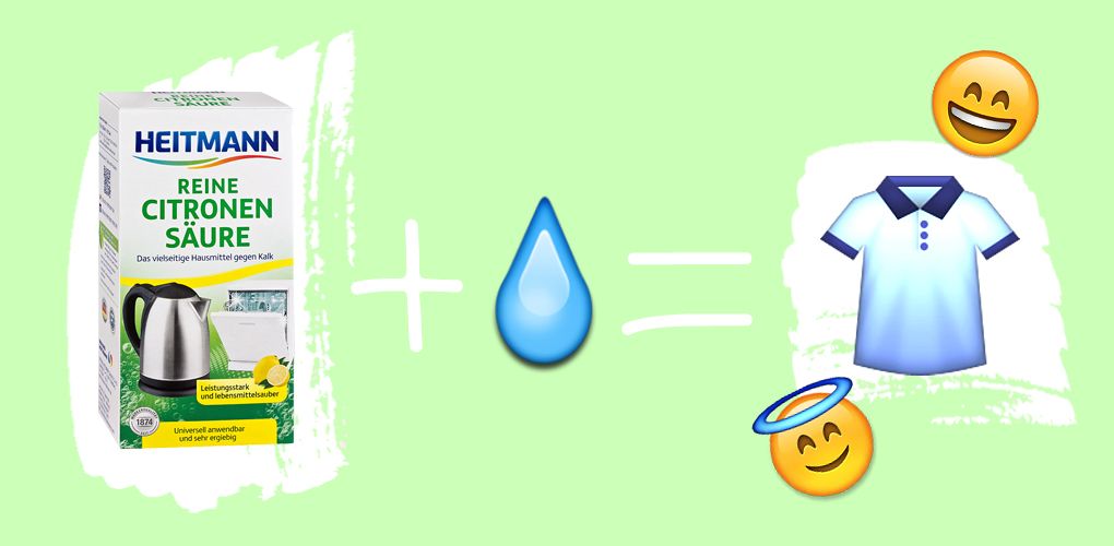 Tipps gegen Schweißgeruch: Kleidung in Wasser mit Zitronensäure einweichen Tipps gegen Schweißgeruch: Kleidung in Wasser mit Zitronensäure einweichen