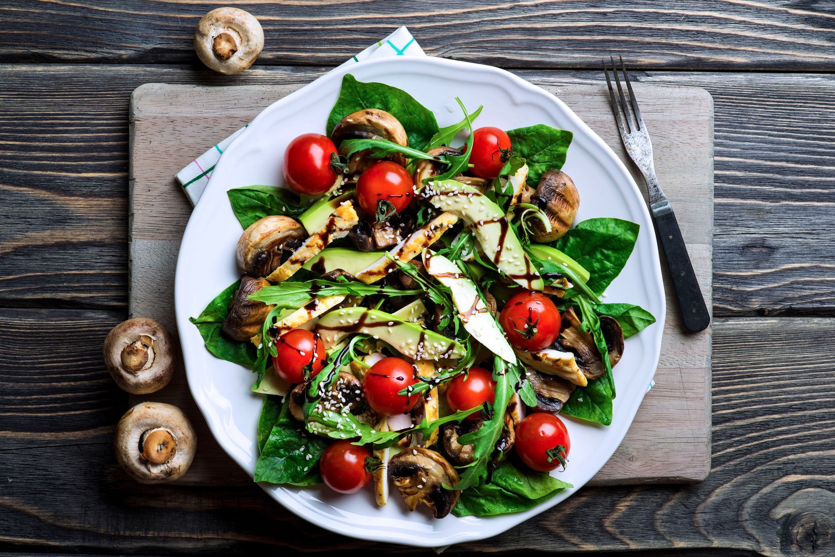 Gerichte zum Abnehmen: Spinatsalat mit Huhn Gerichte zum Abnehmen: Spinatsalat mit Huhn
