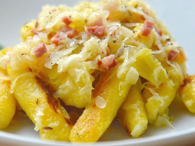 Schupfnudel-Pfanne mit Sauerkraut: Schnelles Rezept
