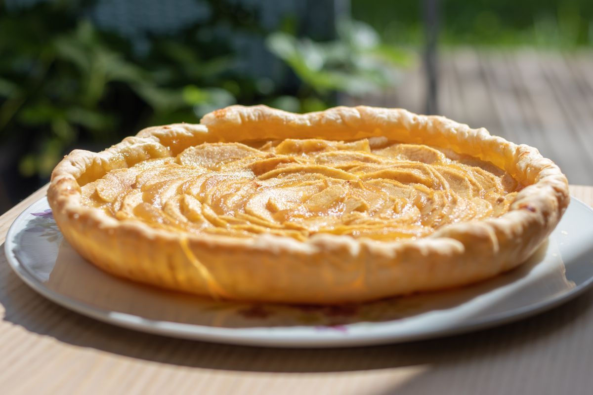 Apfeltarte mit Bl&auml;tterteig