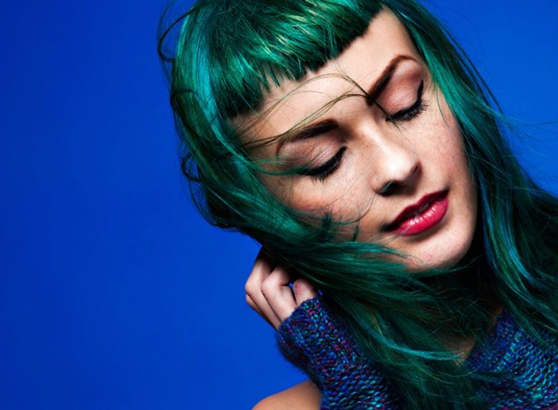 Haare bunt färben