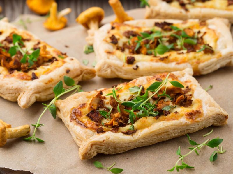 Pfifferling-Tarte mit Bl&auml;tterteig: Geniales Herbstrezept
