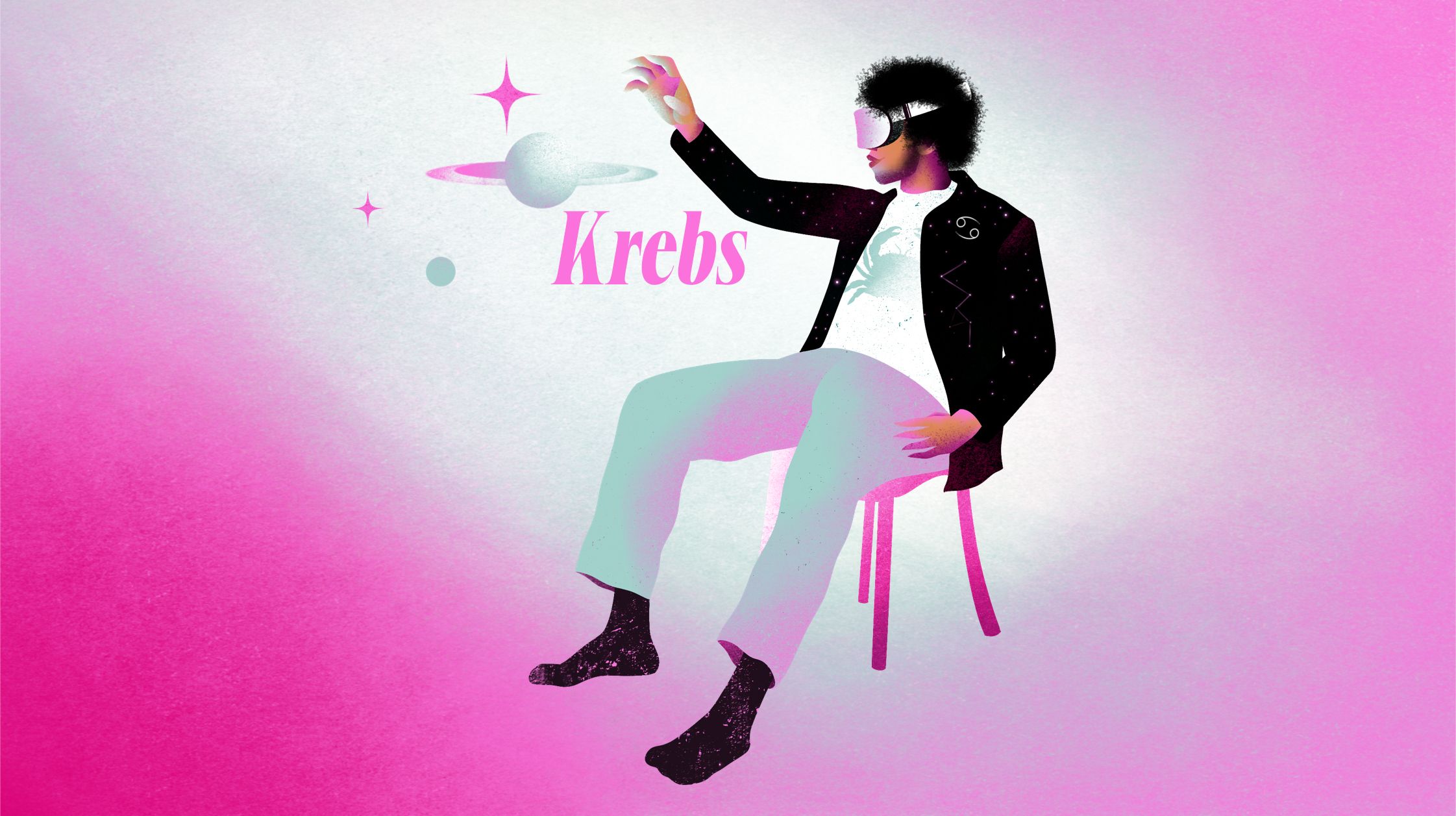 Krebs Illustration Sternzeichen Krebs