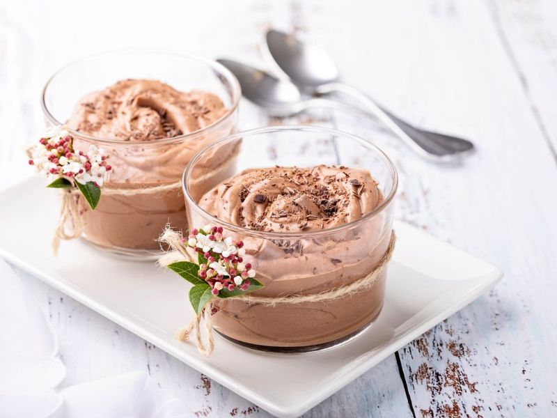 Vegane Erdnuss-Mousse