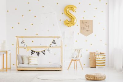 Kinderzimmer Wand Konfetti