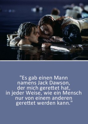 Rose und Jack in "Titanic" Rose und Jack in "Titanic"