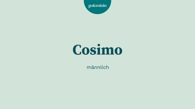 Vorname Cosimo Vorname Cosimo