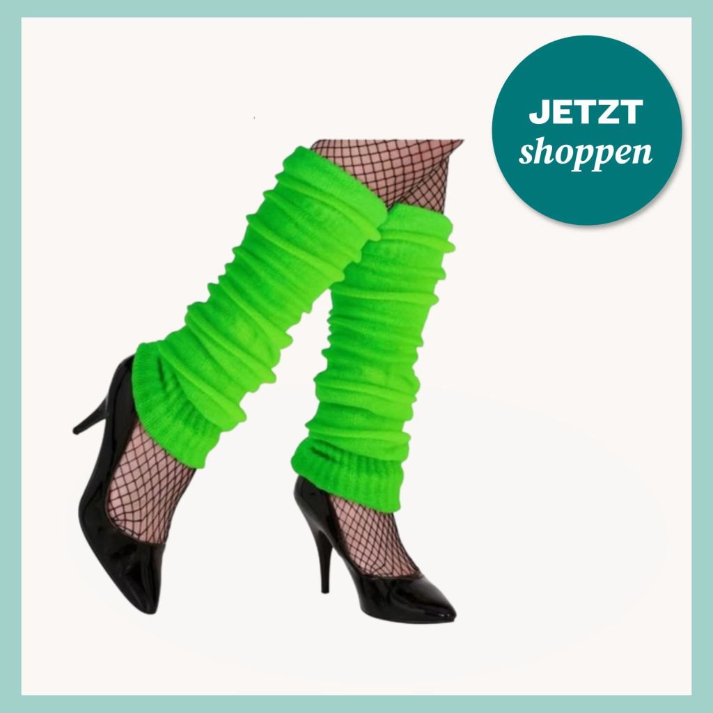 Neongr&uuml;ne Stulpen