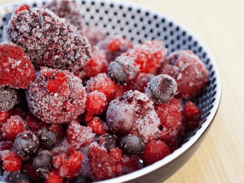 TK-Beeren in einer Sch&uuml;ssel.