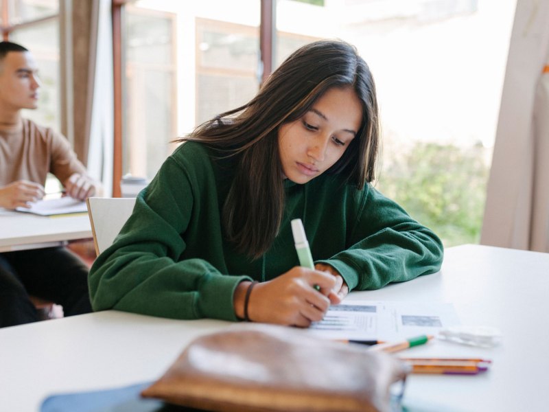 Teenager M&auml;dchen in der Schule