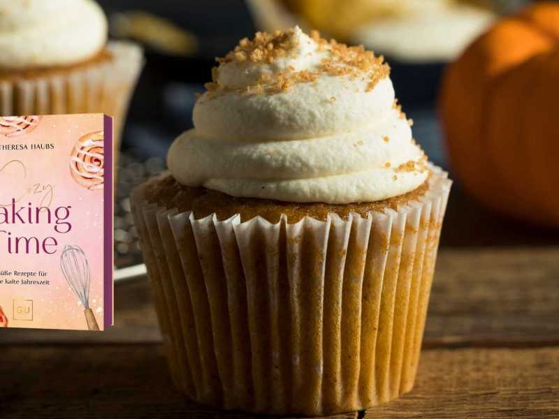 K&uuml;rbismuffin mit Backbuch Cozy Baking Time
