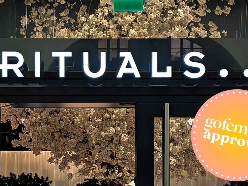 Rituals Logo mit gofeminin approved Kreis.